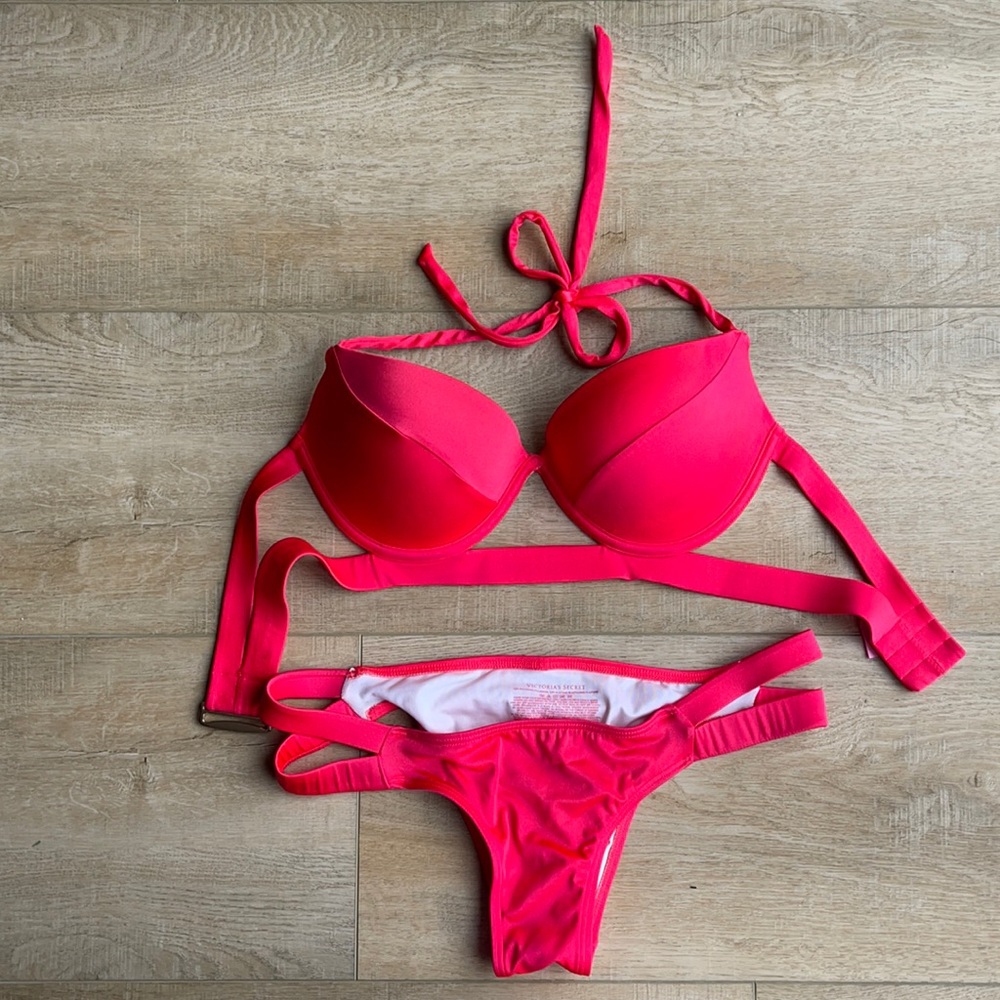 Victoria secret bombshell red swimsuit